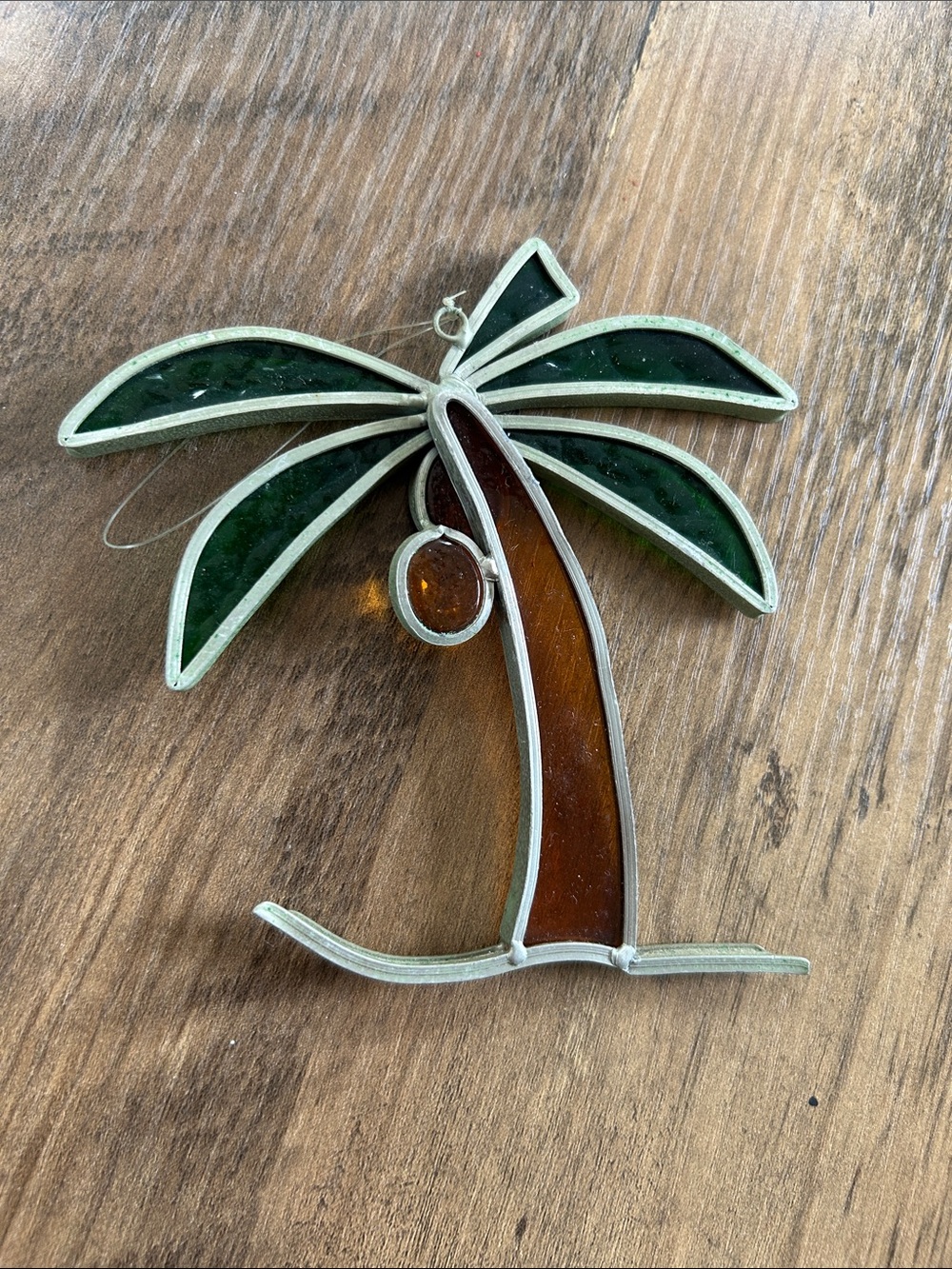 Stained Glass Palm Tree Ornament - Picture 2 of 3